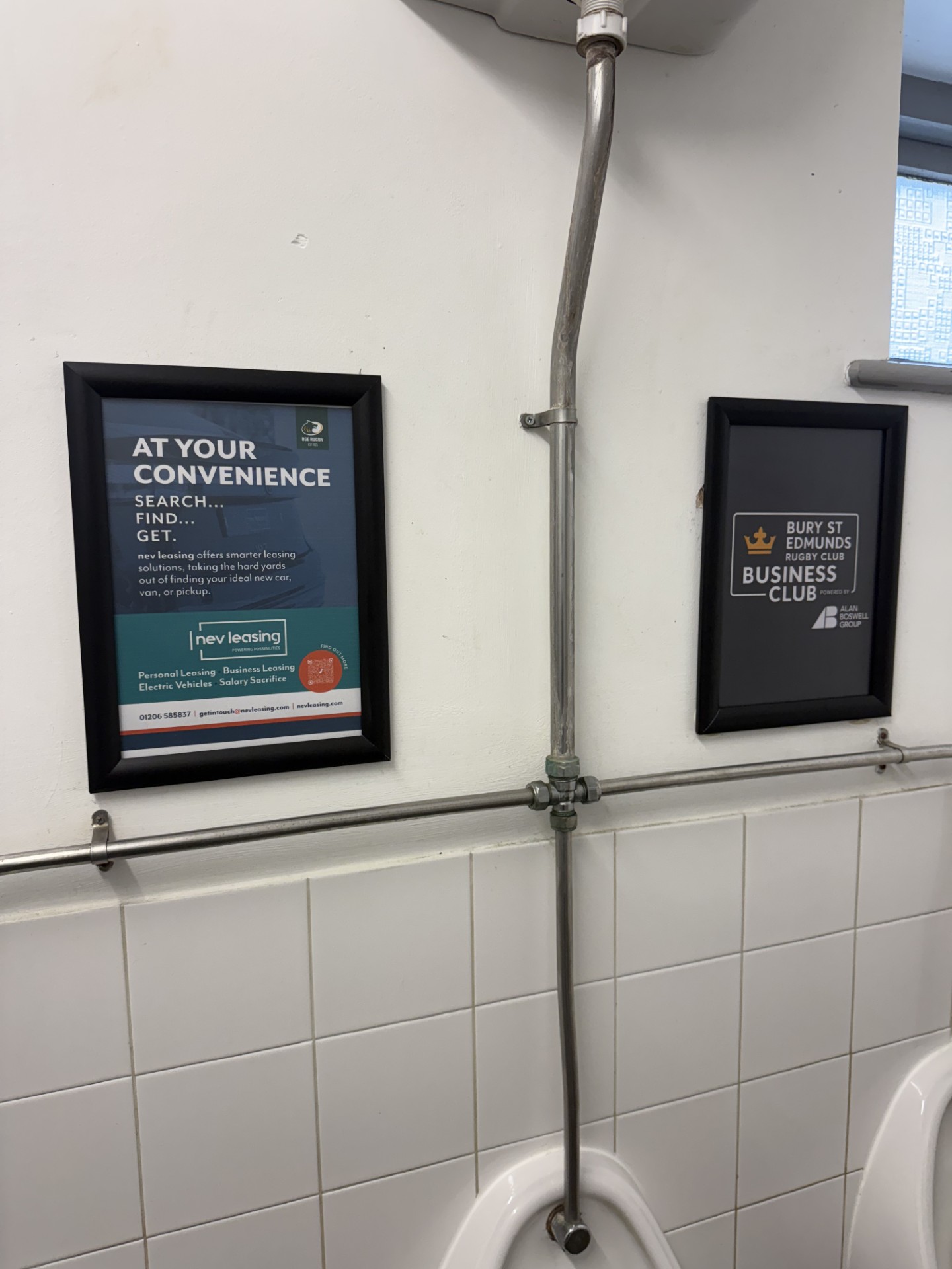 At Your Convenience at Bury St Edmunds Rugby Club with NEV Leasing 